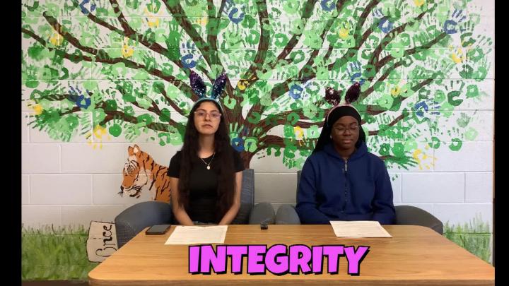 Jamestown Middle Morning Show Anchors Deliver the News for March 27, 2026.