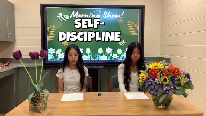Jamestown Middle Morning Show Anchors Deliver the News for April 10, 2026.